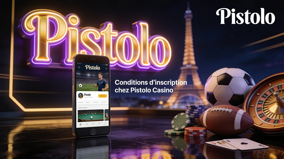 Conditions d'inscription chez Pistolo Casino : guide pistolo casino pour les joueurs en France